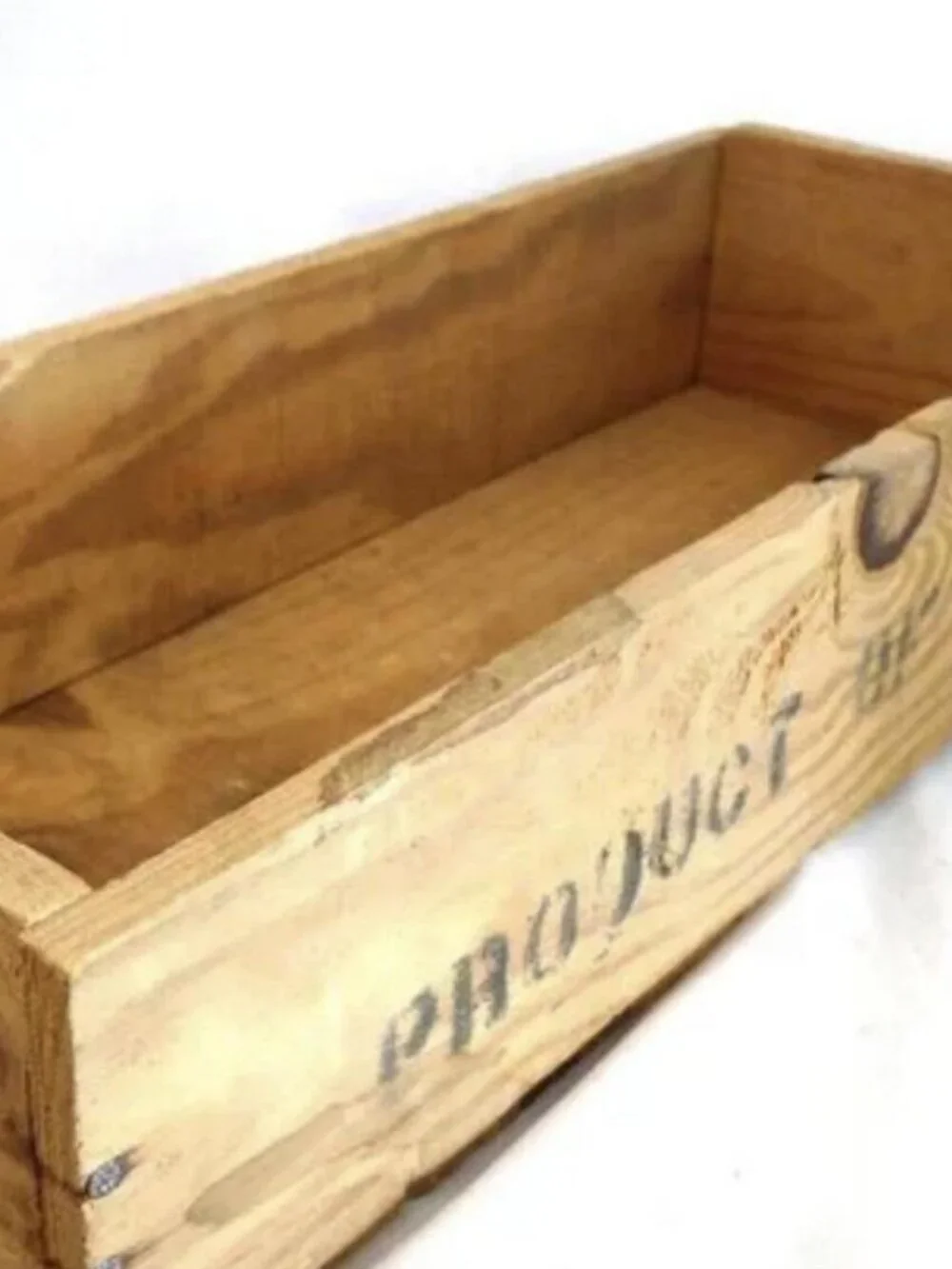 Vintage Dainty anchovies Portugal wooden crate advertising box